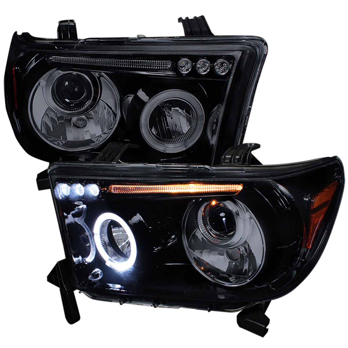 Spec D Tuning Toyota Tundra Smoked Lens Gloss Black Housing Projector