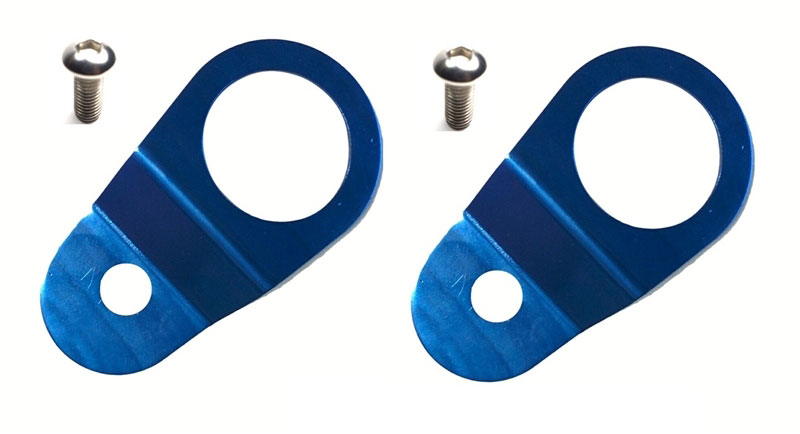 Torque Solution ts-ev-014ic | Radiator Mount Combo with Inserts (Blue) : Mitsubishi Evolution 7/8/9; 2005-2006