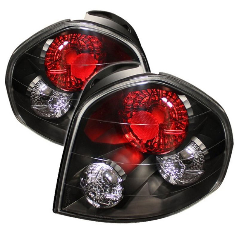 SPYDER 5005359 | Spyder Hyundai Santa Fe (01-04 Model use 3 Bulbs only) Altezza Tail Lights - Black - (ALT-YD-HYSF01-BK); 2001-2006