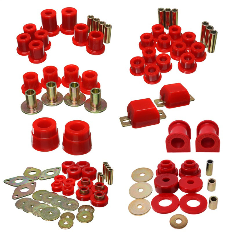 Energy Suspension 818119r | 05-15 Toyota Tacoma 4WD Hyper-Flex Master Bushing Set - Red; 2005-2015