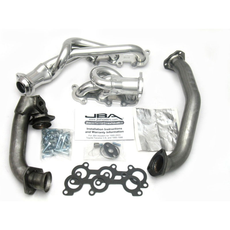 JBA 2032sjs | 01-04 Toyota 3.4L V6 w/o EGR 1-1/2in Primary Silver Ctd Cat4Ward Header; 2001-2004