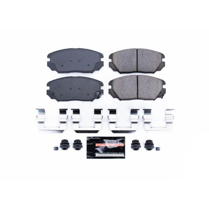 PowerStop z23-1125 | Power Stop 06-11 Hyundai Azera Front Z23 Evolution Sport Brake Pads w/Hardware; 2006-2011