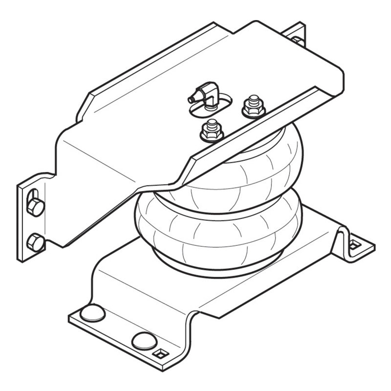 Firestone 2153 | Ride-Rite Air Helper Spring Kit Rear 96-17 Ford E450 (Commercial w/o OE Bed) (W217602153); 1996-2017