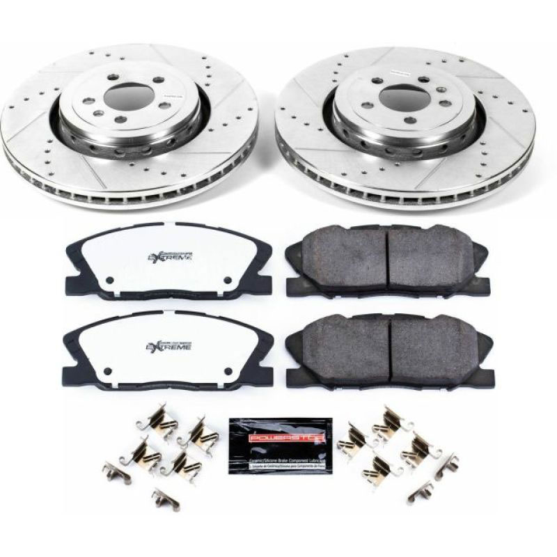 PowerStop k7050-26 | Power Stop 14-19 Dodge Charger Front Z26 Street Warrior Brake Kit; 2014-2021