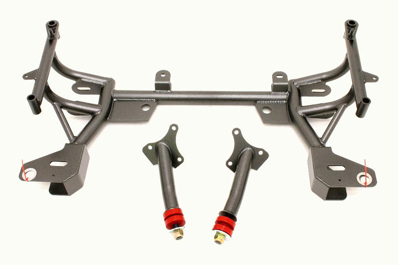 BMR Suspension KM015H | BMR Tubular Turbo SBC/BBC Motor Mounts stock mounts Firebird V8 Black Hammertone; 1993-1997