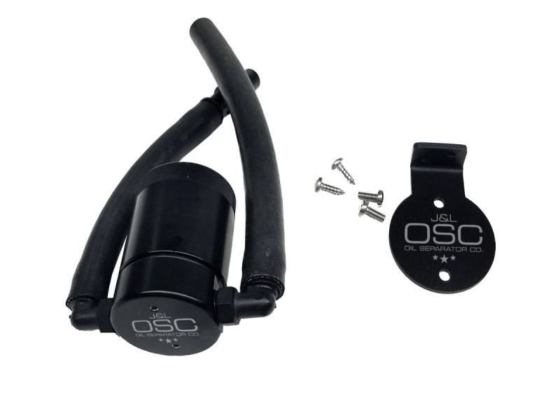 J&L 3027D-B | JLT 3.0 Oil Separator Ford F-150 Lightning/Harley Driver Side Black Anodized Finish; 1999-2004