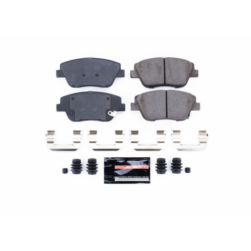 PowerStop z23-1444 | Power Stop 11-15 Hyundai Sonata Front Z23 Evolution Sport Brake Pads w/Hardware; 2011-2015