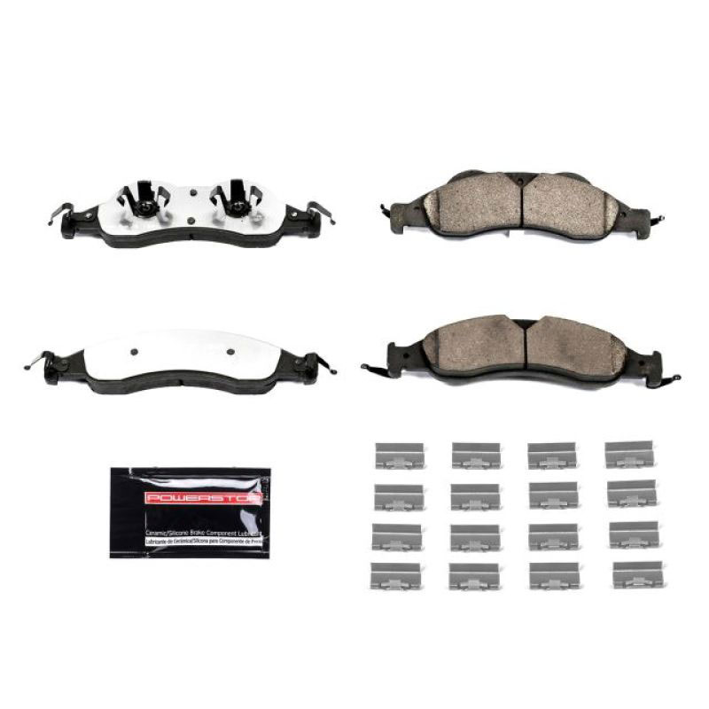 PowerStop z36-1278 | Power Stop 07-09 Ford Expedition Front Z36 Truck & Tow Brake Pads w/Hardware; 2007-2009