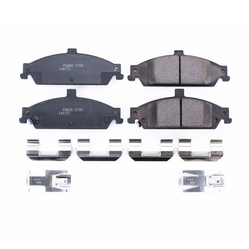 PowerStop 17727 | Power Stop 04-05 Chevrolet Classic Front Z17 Evolution Ceramic Brake Pads w/Hardware; 2004-2005