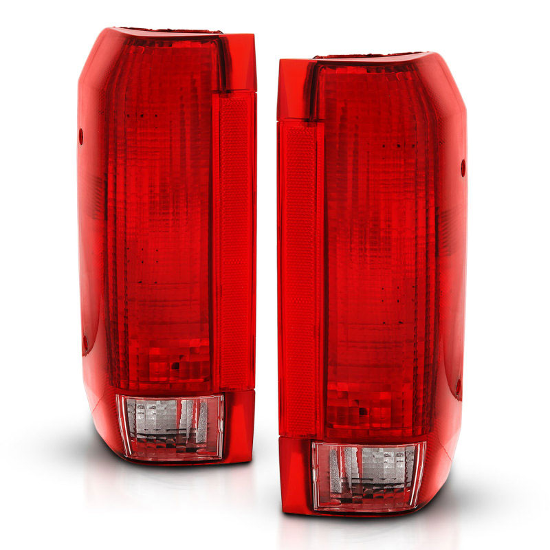 ANZO 311306 | 1992-1996 Ford Bronco Taillight Red/Clear Lens (OE Replacement); 1992-1996