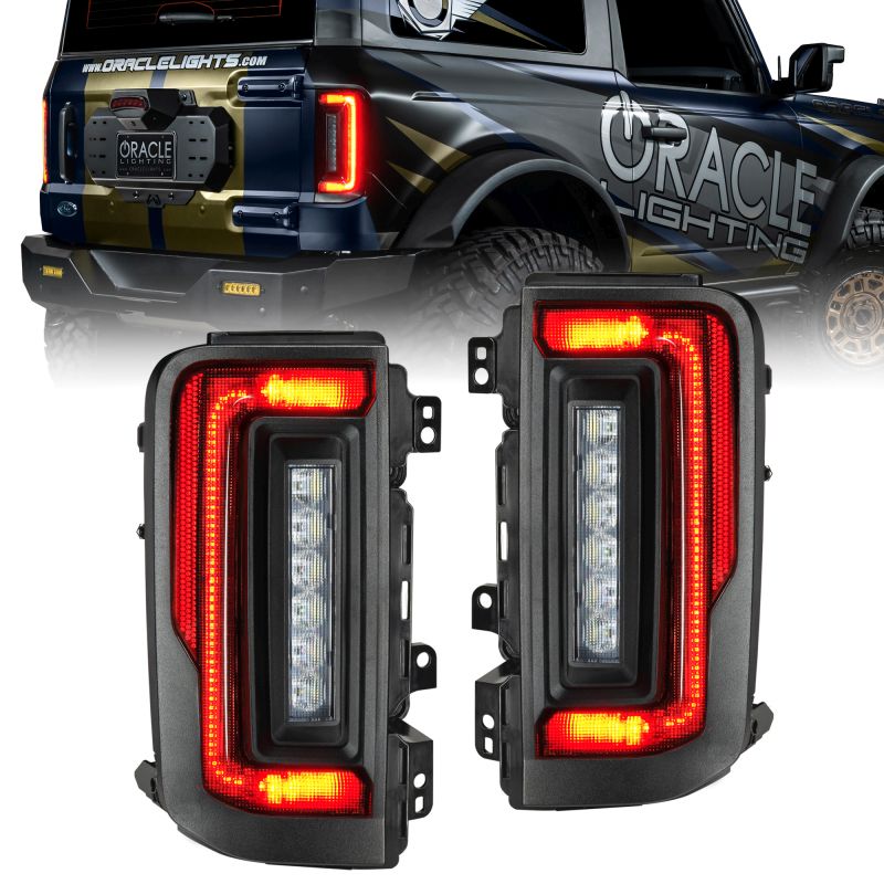 Oracle Lighting 5892504t | Oracle 21-23 Ford Bronco Flush Style LED Taillights - Tinted; 2021-2024