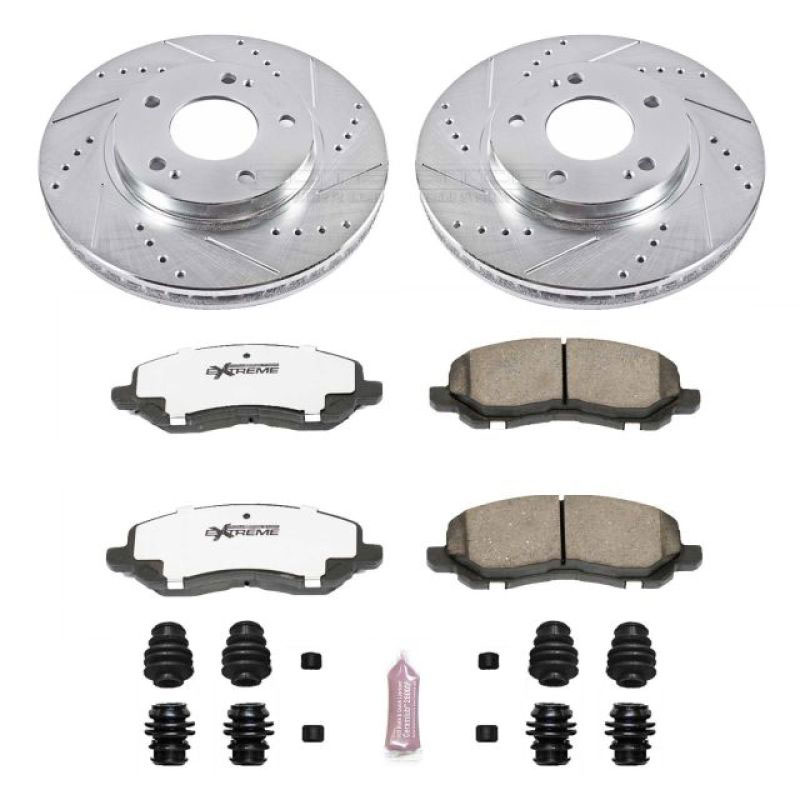 PowerStop k1678-26 | Power Stop 01-05 Chrysler Sebring Front Z26 Street Warrior Brake Kit; 2001-2005