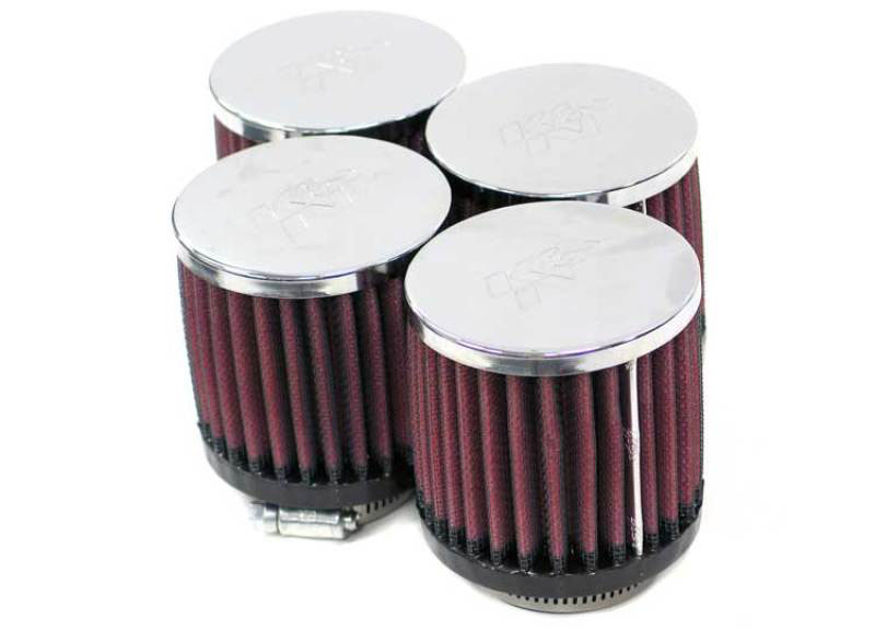 K&N Engineering rc1894 | K&N Filter Universal Clamp-On Filter 2 1/16in Flange / 3in OD / 3in H - Box of 4