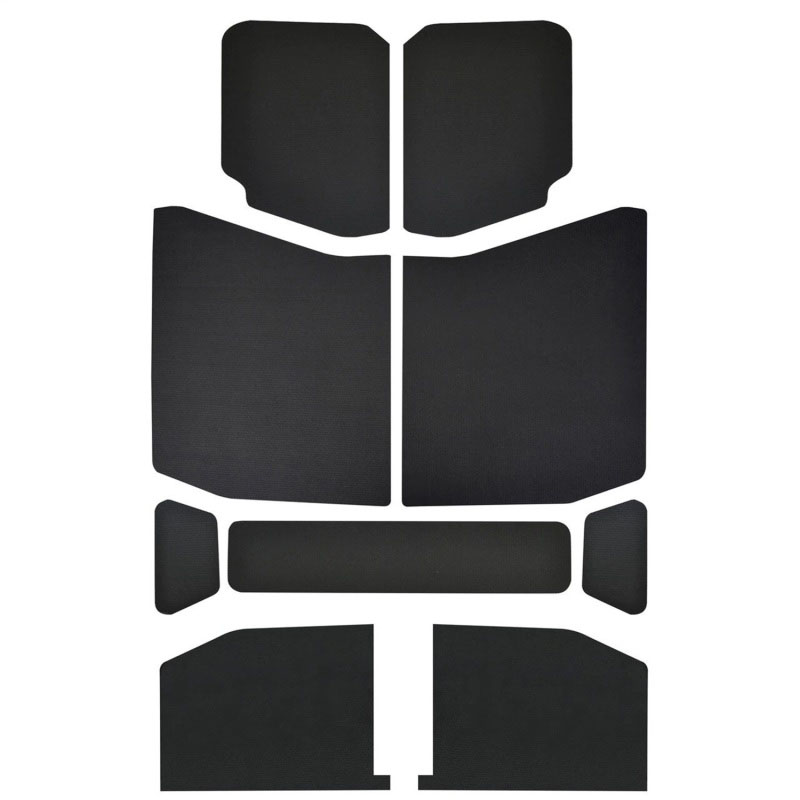 DEI 50172 | 18-23 Jeep Wrangler JL 4-Door Boom Mat Headliner - 9 Piece - Black Leather Look; 2018-2024