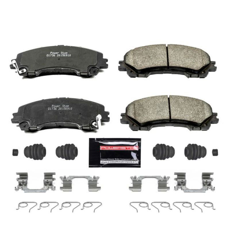 PowerStop z23-1736 | Power Stop 14-19 Infiniti Q50 Front Z23 Evolution Sport Brake Pads w/Hardware; 2014-2019