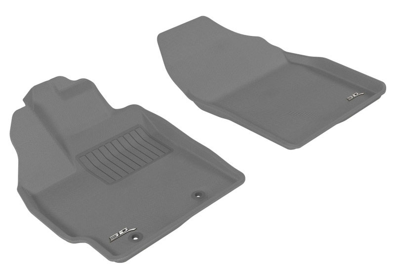 3D Maxpider l1ty04011501 | 3D MAXpider 2010-2011 Toyota Prius Kagu 1st Row Floormat - Gray; 2010-2011