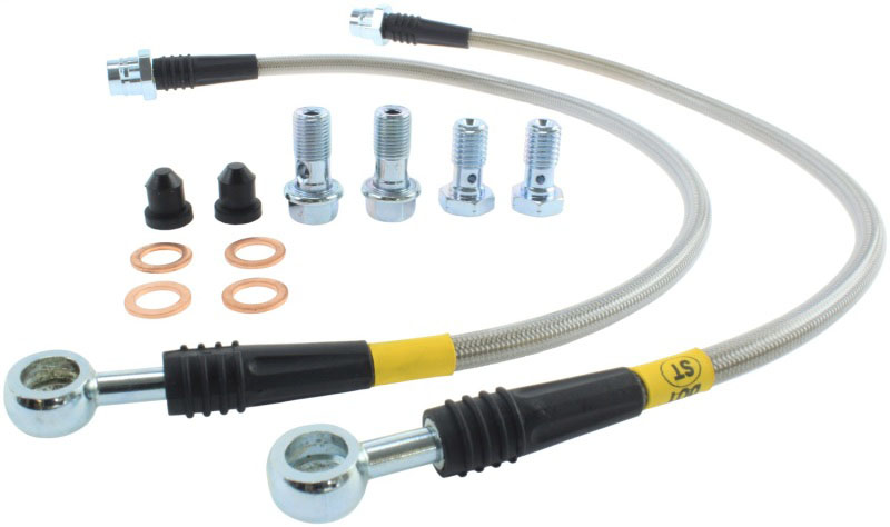 Stoptech 95033009 | StopTech 98-06 Golf 1.8 Turbo/VR6/20th Ann Front Stainless Steel Brake Line Kit; 2006-2006