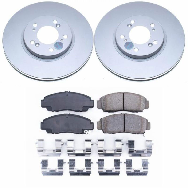 PowerStop crk2309 | Power Stop 99-04 Acura RL Front Z17 Evolution Geomet Coated Brake Kit; 1999-2004