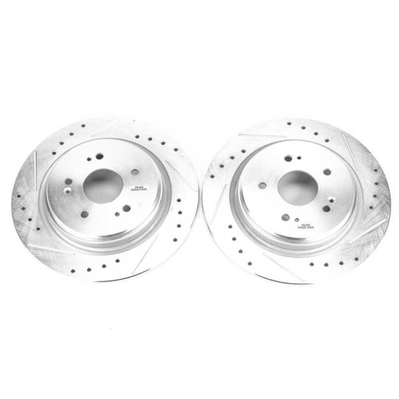 PowerStop jbr1721xpr | Power Stop 15-19 Acura TLX Rear Evolution Drilled & Slotted Rotors - Pair; 2015-2019