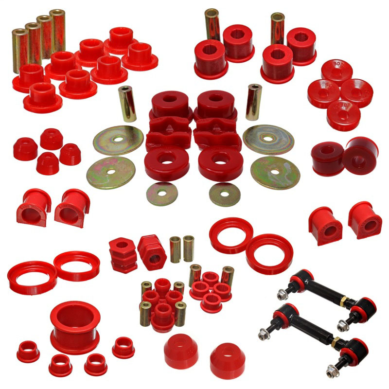 Energy Suspension 1618116r | 97-01 Honda CR-V Master Bushing Set - Red; 1997-2001