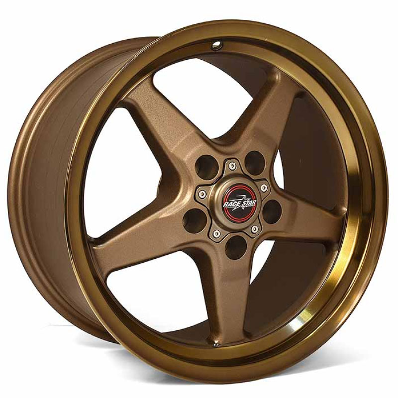 Race Star 92-510154BZ | 92 Drag Star Bracket Racer 15x10 5x4.50BC 7.25BS Bronze Wheel