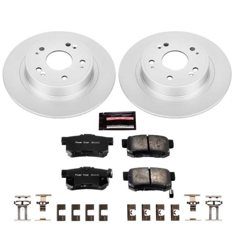 PowerStop crk3128 | Power Stop 16-18 Acura ILX Rear Z17 Evolution Geomet Coated Brake Kit; 2016-2018