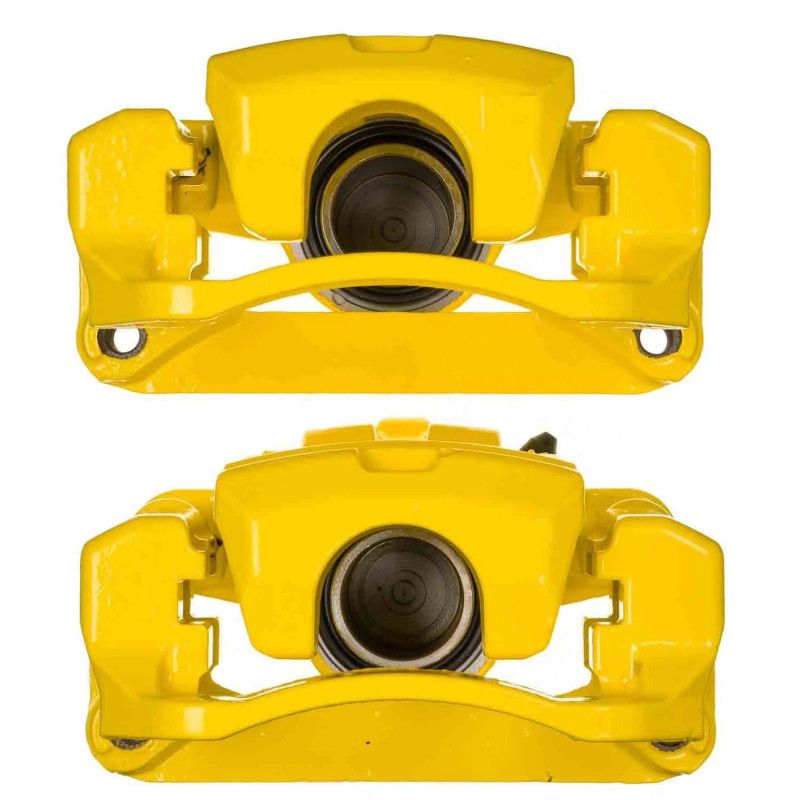 PowerStop s7092ylw | Power Stop 17-20 Toyota 86 Rear Yellow Caliper w/Bracket (Pair); 2017-2020