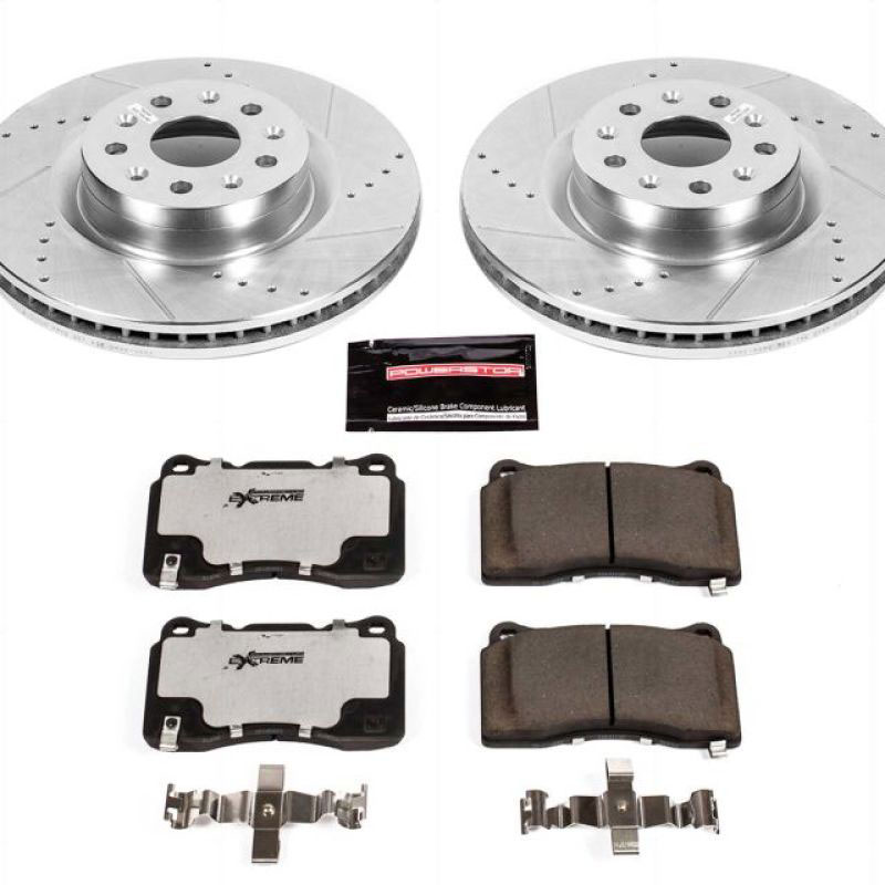 PowerStop k7777-26 | Power Stop 16-17 Cadillac CT6 Front Z26 Street Warrior Brake Kit; 2016-2017