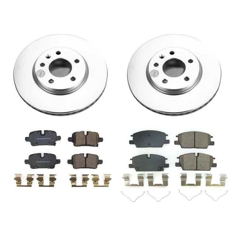 PowerStop crk8799 | Power Stop 2021 Chevrolet Malibu Front & Rear Z17 Coated Brake Kit; 2021-2021