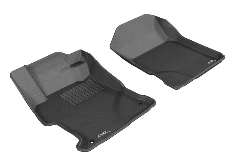 3D Maxpider l1hd04111509 | 3D MAXpider 2012-2013 Honda Civic Kagu 1st Row Floormat - Black; 2012-2013