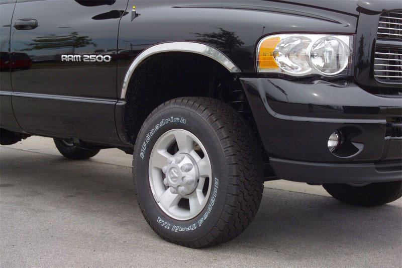 Putco 97218 | 93-05 Ford Ranger w/o Factory Molding - Full Stainless Steel Fender Trim; 1993-2005