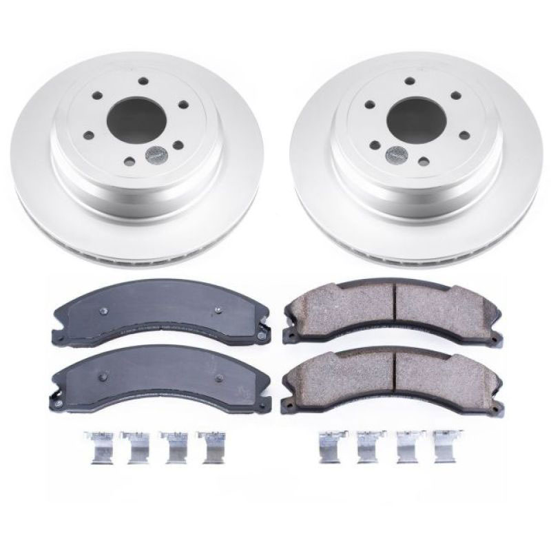 PowerStop crk7877 | Power Stop 16-18 Nissan Titan XD Rear Z17 Evolution Geomet Coated Brake Kit; 2016-2018