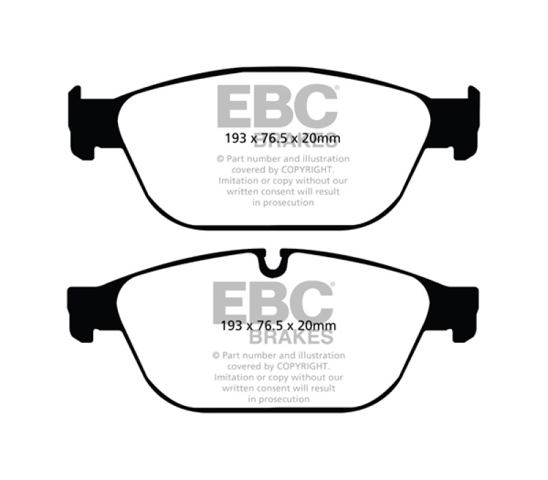 EBC dp42087r | 11-12 Audi A8 Quattro 3.0 Supercharged Yellowstuff Front Brake Pads; 2011-2012