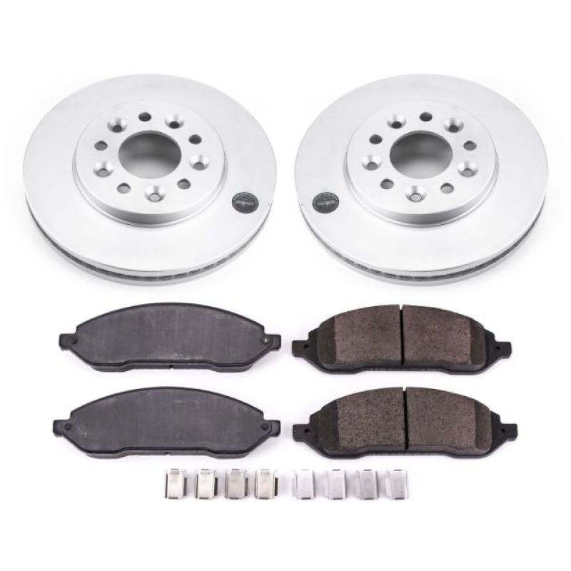 PowerStop crk3051 | Power Stop 04-07 Ford Freestar Front Z17 Evolution Geomet Coated Brake Kit; 2004-2007