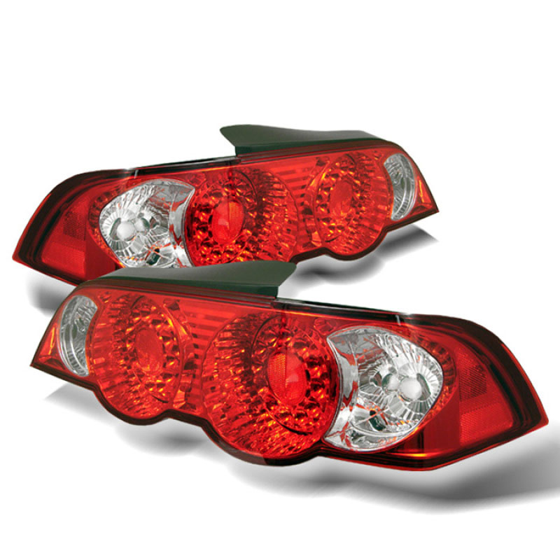 SPYDER 5000385 | Spyder Acura RSX LED Tail Lights - Red Clear - (ALT-YD-ARSX02-LED-RC); 2002-2004