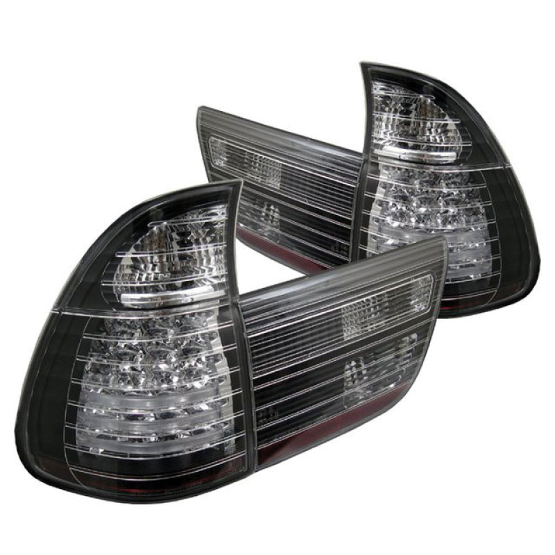 SPYDER 5000781 | Spyder BMW E53 X5 4PCS LED Tail Lights - Black - (ALT-YD-BE5300-LED-BK); 2000-2006