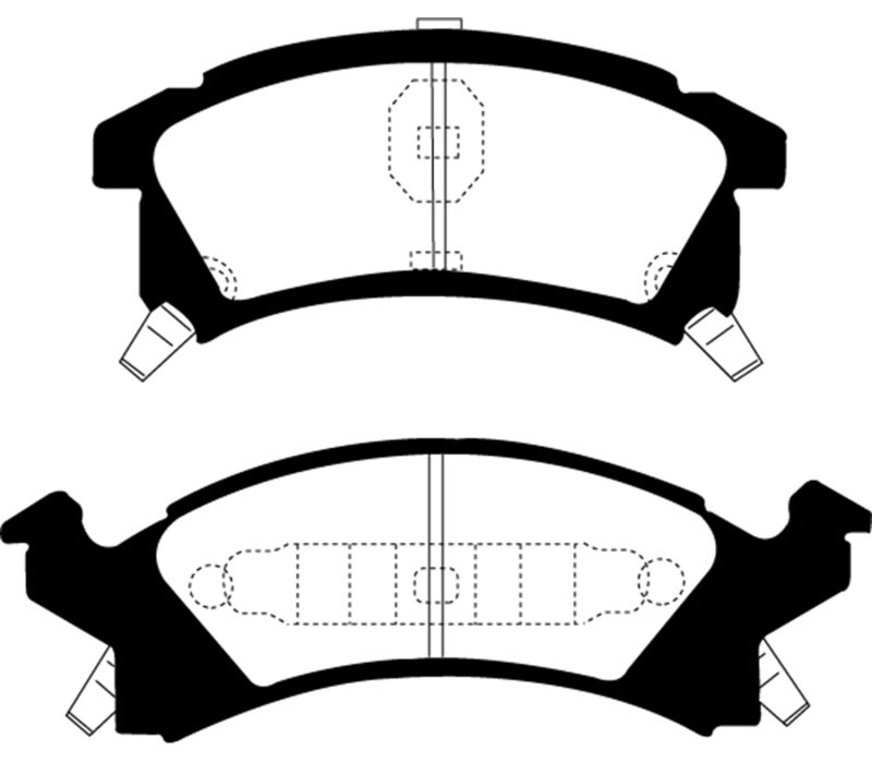 EBC ud673 | 96-98 Buick Skylark 2.4 Ultimax2 Front Brake Pads; 1996-1998