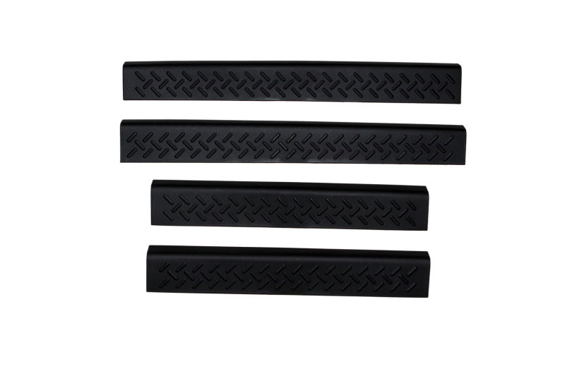 AVS 91907 | 04-08 Ford F-150 Supercab Stepshields Door Sills 4pc - Black; 2004-2008