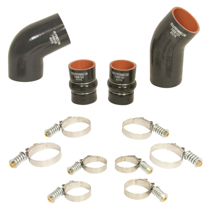 BD Diesel 1046276 | Intercooler Hose & Clamp Kit - 2004.5-2005 Chevy LLY Duramax; 2004-2005