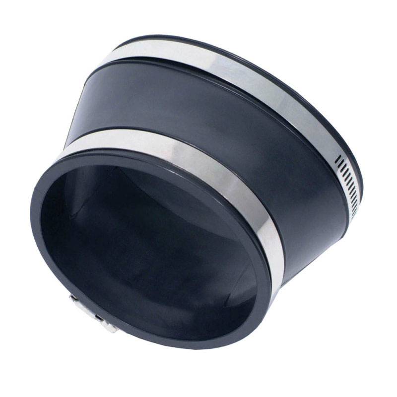 Spectre 9791 | Oval to Round Coupler 4in. (PVC) - Black