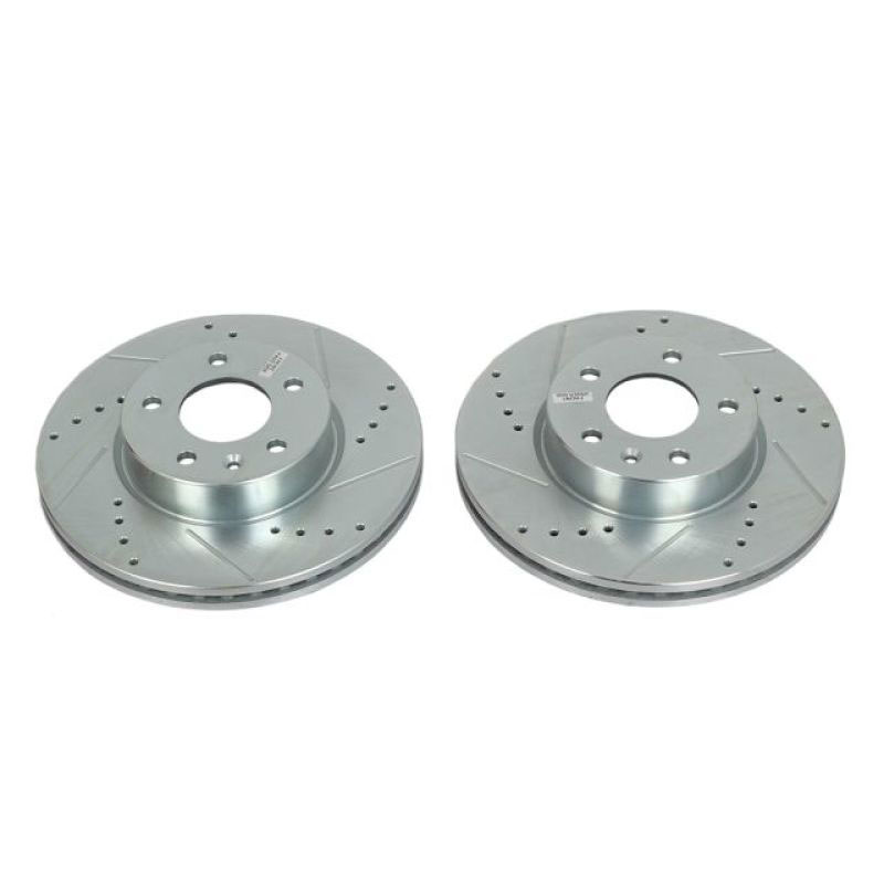 PowerStop ar82159xpr | Power Stop 13-18 Cadillac ATS Front Evolution Drilled & Slotted Rotors - Pair; 2013-2018