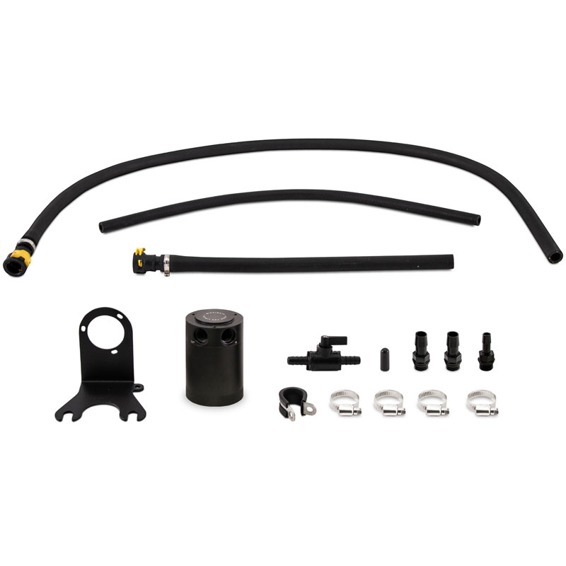 Mishimoto mmbcc-jlp-18pbe | 2018+ Jeep Wrangler JL 3.6L Baffled Oil Catch Can; 2018-2024