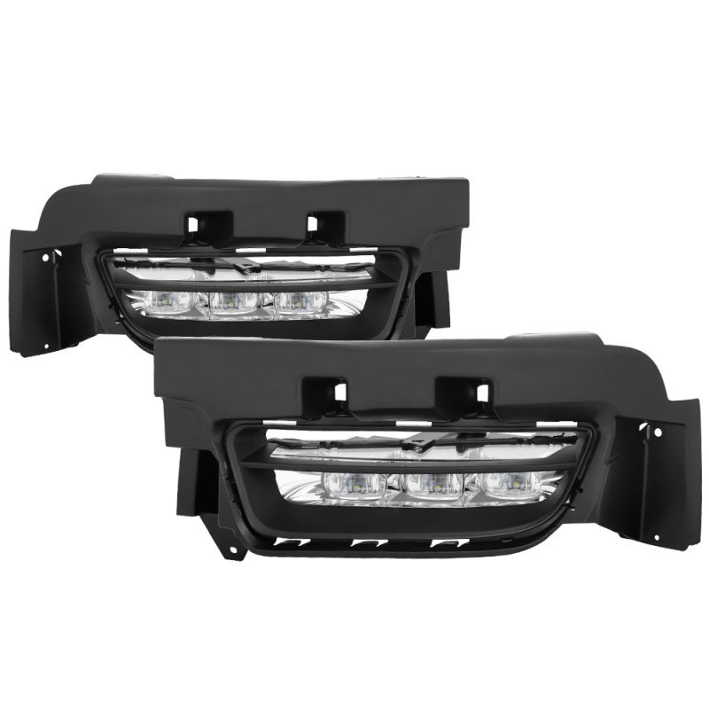 SPYDER 5082985 | Spyder Dodge Charger OEM LED Fog Lights W/Universal Switch- Clear - (FL-DCH2015-LED-C); 2015-2016