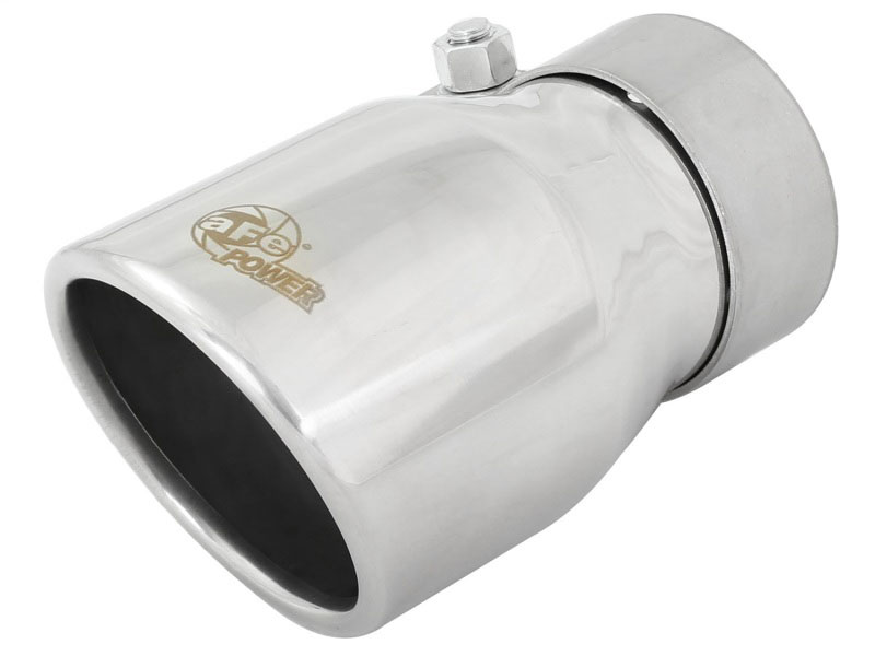 aFe 49T25354-P06 | MACH Force-Xp 2.5in Inlet x 3-1/2in Outlet x 6in Length 2.5in 304 Stainless Steel Exhaust Tip