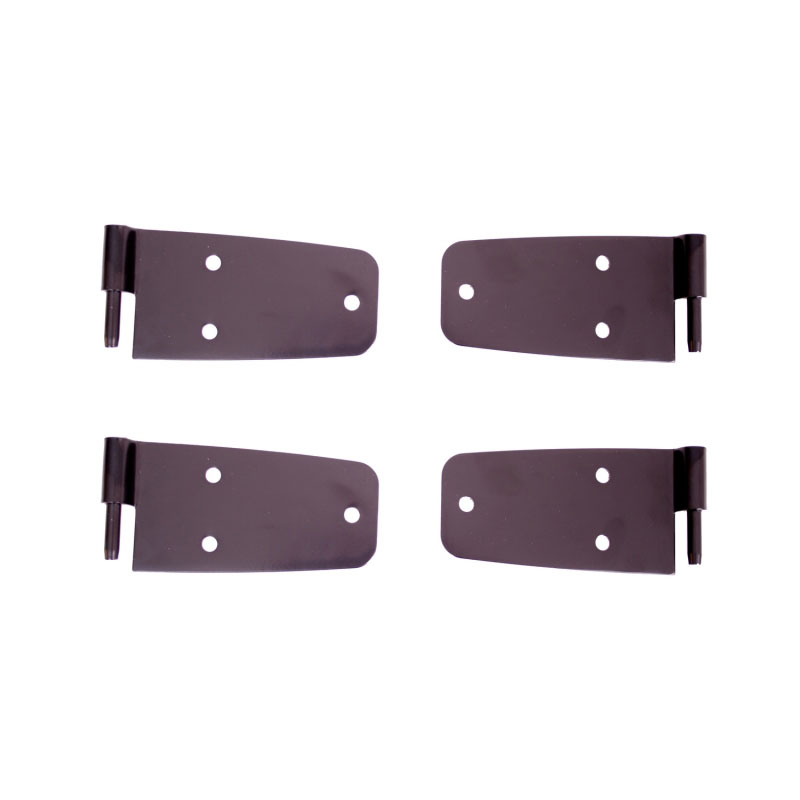 Rugged Ridge 11202.02 | 76-86 Jeep CJ Black Door Hinge Kit; 1976-1986