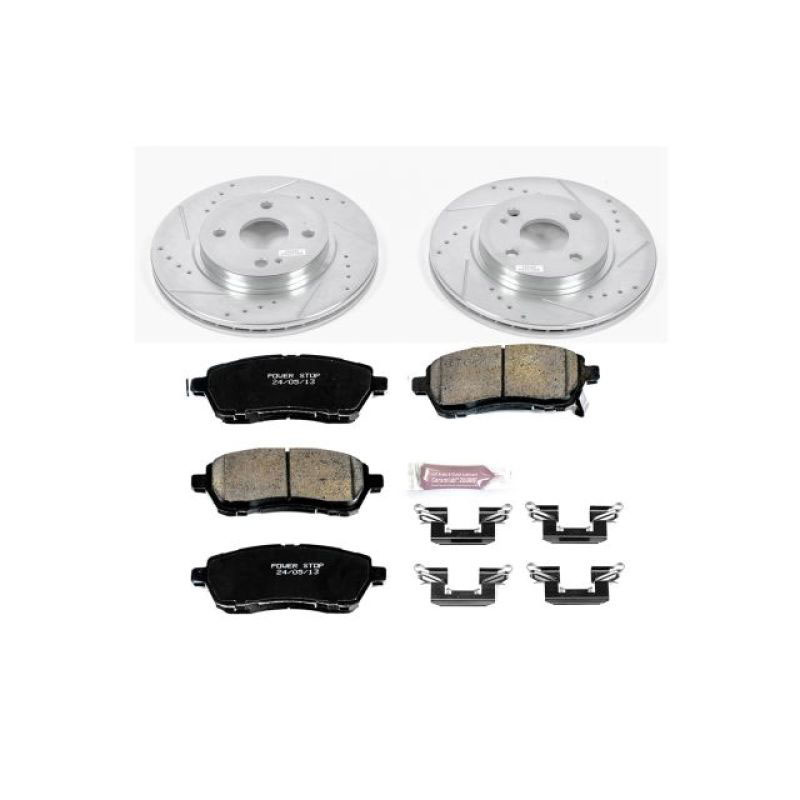 PowerStop k6344 | Power Stop 11-14 Mazda 2 Front Z23 Evolution Sport Brake Kit; 2011-2014