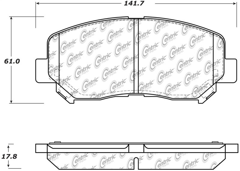 Stoptech 309.16400 | StopTech Sport Brake Pads Dodge Dart, Front; 2013-2015