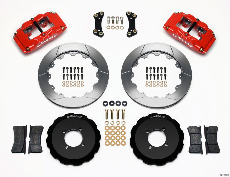 Wilwood 140-8335-r | FSLI4 Front Hat Kit 13.00in Red 2003-05 Scion xA xB; 2003-2005