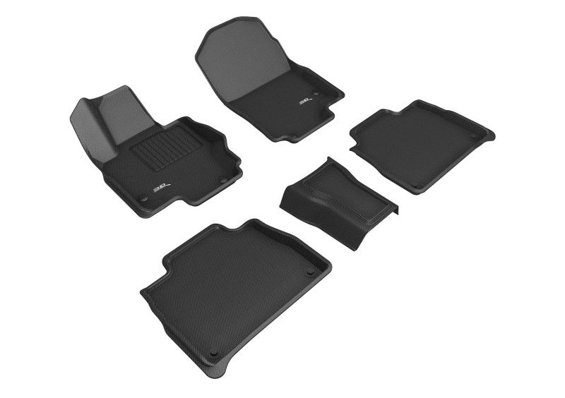 3D Maxpider l1mb11801509 | 3D MAXpider 20-22 Mercedes-Benz GLE-Class 5-Seat Kagu 1st & 2nd Row Floormat - Black; 2020-2022