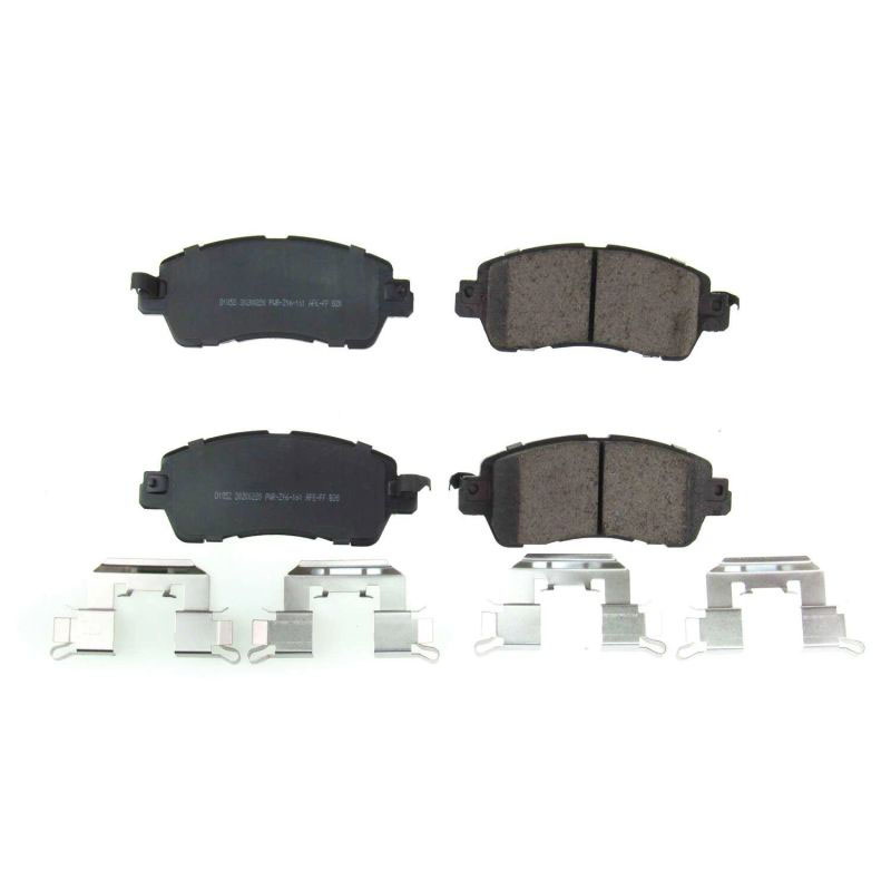 PowerStop 171852 | Power Stop 2016 Scion iA Front Z17 Evolution Ceramic Brake Pads w/Hardware; 2016-2016